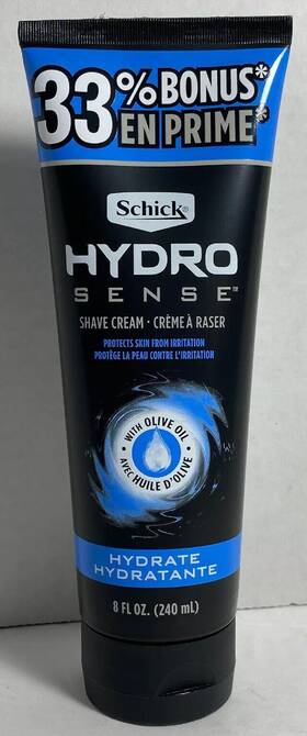 Schick Hydro 841058003274 Sense Shave Cream 8 Oz Hydrate New