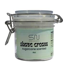 Seoul Naturals 676327815834 Shaving Cream Sugarcane Scented With Spatula K Beauty 4 Oz