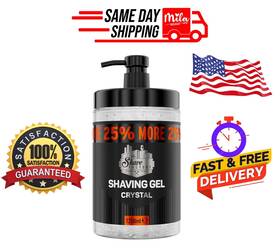 Shave Factory 840302410998 Shaving Gel 1250ml - Crystal- Free Shipping