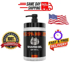 Shave Factory 840302410998 Shaving Gel 1250ml - Crystal- Free Shipping
