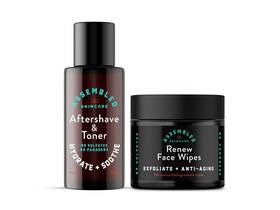 Skincare 744759490568 Soft Shave Exfoliating Kit Premium Skin Care Set For Men 2-piece Face Wipes