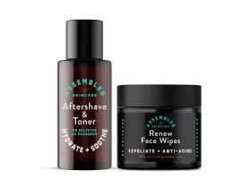 Skincare 744759490568 Soft Shave Exfoliating Kit Premium Skin Care Set For Men 2-piece Face Wipes Skincare 744759490568 Soft Shave Exfoliating Kit Premium Skin Care Set For Men 2-piece Face Wipes