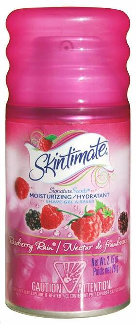 Skintimate 024291286776 Signature Scents Moisturizing Shave Gel Raspberry Rain 2.75 Oz 3 Pack