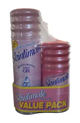 4650042574 Skintimate Vintage Shave Gel Value Pack Dry Skin And Raspberry Rain Unopened Nos 4650042574 Skintimate Vintage Shave Gel Value Pack Dry Skin And Raspberry Rain Unopened Nos