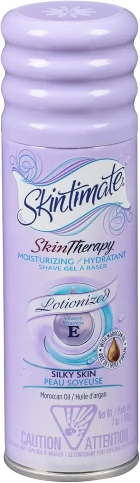 813303 Skintimate Skin Therapy Silky Moisturizing Moroccan Oil Shave Gel 7 Oz
