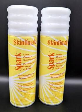 Skintimate 841058000365 Spark Lemon Orange And Cedarwood Scent Moisturizing Shave Gel 7 Oz 2-pk