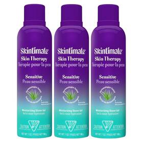 Skintimate 841058005643 3 Skin Therapy Sensitive Womens Moisturizing Shave Gel 7oz Each New