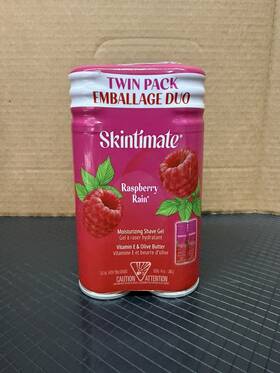 Skintimate 841058006152 Signature Scents Raspberry Rain Womens Shave Gel Twin Pack