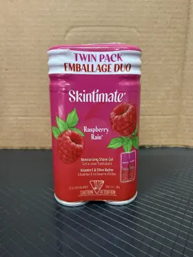 Skintimate 841058006152 Signature Scents Raspberry Rain Womens Shave Gel Twin Pack