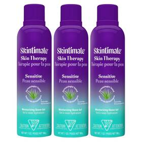 Skintimate B09jzkt7th Shave Gel Women Sensitive Skin Moisturizing 7oz 3-pack Aloe Olive But