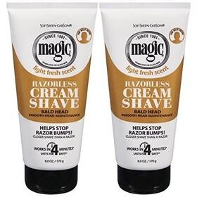 Softsheen-carson Kkyus-jun03ppo20694 Bald Head Magic Razorless Shaving Cream 6 Oz. Pack Of 2