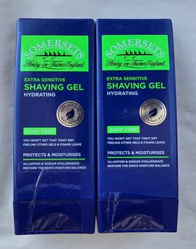 Somerset 641120012223 2-pack Somersets Extra Sensitive Hydrating Shaving Gel 200ml New 4d