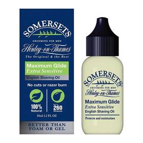Somersets 648260070885 Sensitive Shave Oil 1.2 Fl Oz 35 Ml 2-pk