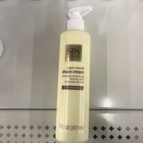 Spa Luxury 07765 Super Smooth Shave Cream 7oz-advanced Moisturizing Shea Butter And Aloe