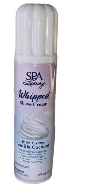 Spa Luxury 849607078148 Whipped Shave Cream 5oz Can-extra Creamy Vanilla Coconut Lot Of 3