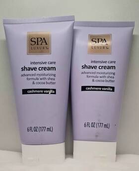 Spa Luxury Spa26 2 Cashmere Vanilla Intensive Shave Cream 6floz Each