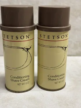 652-08 Stetson 2x Conditioning Shave Cream 6.0 Oz New Old Stock Vtg Rare Brown Cap 652-08 Stetson 2x Conditioning Shave Cream 6.0 Oz New Old Stock Vtg Rare Brown Cap