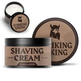 Striking Viking 850018073417 Mens Shaving Cream - 5.3 Oz Sandalwood Scented And Sensitive S