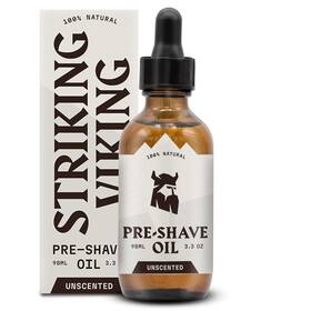 Striking Viking Eb-sv-049 Pre Shave Oil For Men 3.3 Oz Unscented Shaving Lubricant Face And Safet