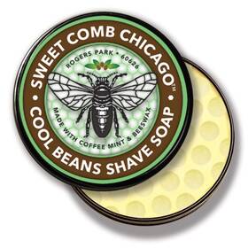 Sweet Comb Chicago Scc-4 Cool Beans Shave Soap Coffee And Mint-infused Mens