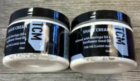 10003 Tcm 2 Pack Shave Cream 12oz Infused With Moringa Oil And Sunflower Seed