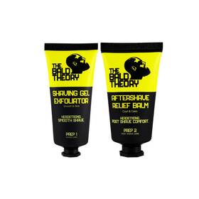 The Bald Theory 879166006832 Kit Shaving Gel Exfoliator And Aftershave Relief Balm Hyaluronic