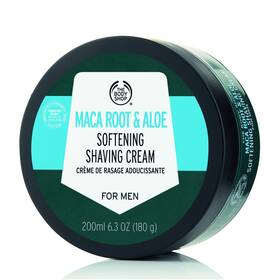 The Body Shop 028197273064 Maca Root And Aloe Softening Shaving Cream For Men 6.3 Oz
