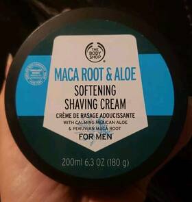 The Body Shop 028197554095 Maca Root And Aloe Softening Shaving Cream For Men 6.3 Oz