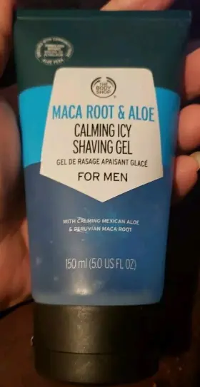 The Body Shop 028197811570 Maca Root And Aloe Calming Icy Shaving Gel For Men 150ml/5oz