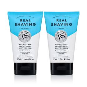 The Real Shaving Co. 017694104704 Co. Age Defense Traditional Shave Cream 125 Ml 2 Pack