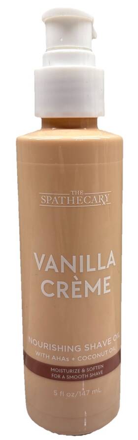 The Spathecary 810044086751 Vanilla Cr Me Nourishing Shave Oil With Coconut 5 Fl Oz New Ships In 24 Hours