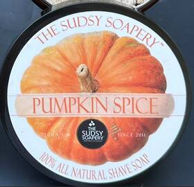 The Sudsy Soapery 712962189623 - Pumpkin Spice Shave Soap 5.5 Oz