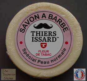Thiers-issard 436000016401 Hard Milled French Shaving Soap Fleur De Tabac Tabacoo Made In Fr