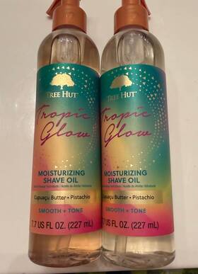 Tree Hut 02830 Tropic Glow Moisturizing Shave Oil Pistachio 7.7 Oz 227 Ml