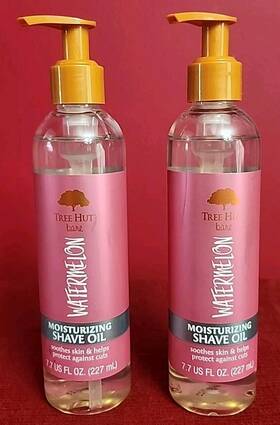 Tree Hut 075371028267 X2 Bare Watermelon Moisturizing Shave Oil Sealed 7.7 Fl Oz