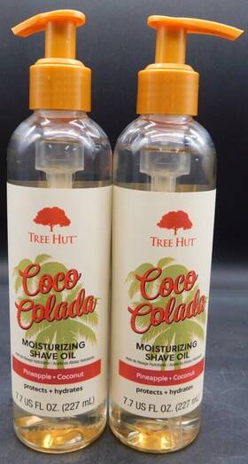 Tree Hut 075371028274 Lot Of 2 Coco Colada Gel-to-oil Moisturizing Shave Oil 7.7 Fl Oz Each