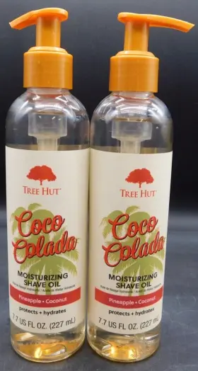 Tree Hut 075371028274 Lot Of 2 Coco Colada Gel-to-oil Moisturizing Shave Oil 7.7 Fl Oz Each