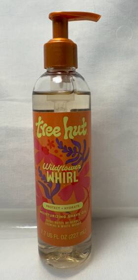 Tree Hut 075371028625 Wildflower Whirl Moisturizing Shave Oil 7.7 Fl Oz Protect Hydrate