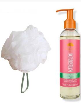 Tree Hut 153751418472 Ships Today New Moisturizing Shave Oil Watermelon 7.7 Fl Oz. Loofa