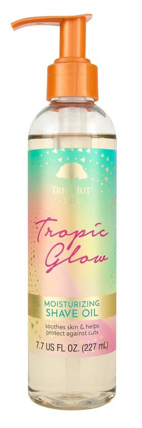 Tree Hut 445020242253 Tropic Glow Moisturizing Shave Oil Warm Scent With Almond Golden Ambe