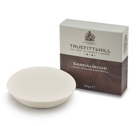Truefitt & Hill 798525645652 And Luxury Shaving Soap Refill For Acacia Wood Bowl - Sandalwood