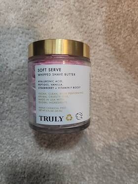Truly 22227 Soft Serve Whipped Shave Butter -vegan -pink -strawberry Sunday Scent -2oz