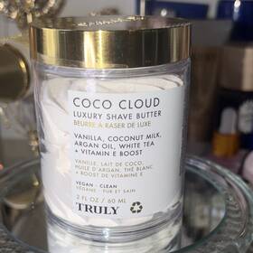Truly 33139 Coco Cloud Luxury Shave Butter Vanilla Vegan 2 Fl Oz / 60 Ml