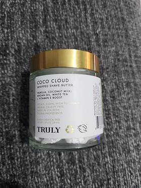 Truly 655100282469 Beauty Coco Cloud Shaving Cream For Women Sensitive Skin Whipped Shave