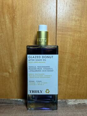 Truly 810115922865 Glazed Donut After Shave Oil 6.4oz/189ml Nwob Jumbo Size