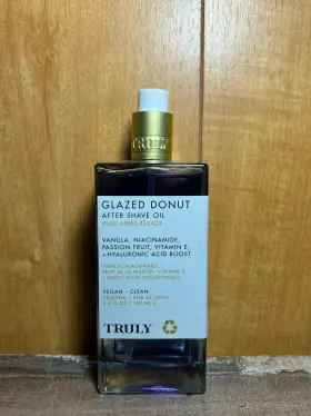 Truly 810115922865 Glazed Donut After Shave Oil 6.4oz/189ml Nwob Jumbo Size