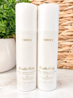 Truly 810115924104 2 Vanilla Baby Hydra Smooth Shave Cream With Phyto-smooth Complex Sealed
