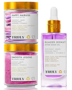 Truly Beauty Inc 313051273287 Smooth Legend Shave Kit - Coochy Sensitive Skin Oil Vegan An