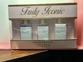 Truly Iconic 810115924784 3piece Mini After Shave Set 3x 0.7oz Nib