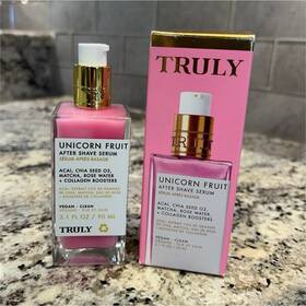 Truly K14cc Unicorn Fruit After Shave Serum Vegan Clean Rose Scent 3.1 Fl Oz Face